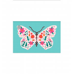 Bloco Com Caneta - Borboleta