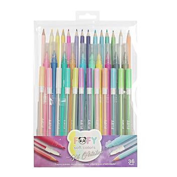 Kit Artistico Soft Color 36 Pcs Ff6000 - Fofy