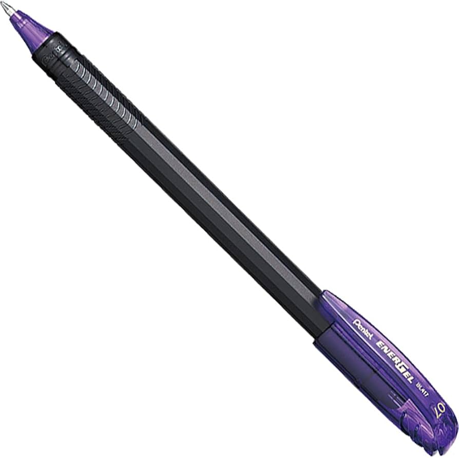 Caneta Energel Com Tampa 0,7Mm Violeta