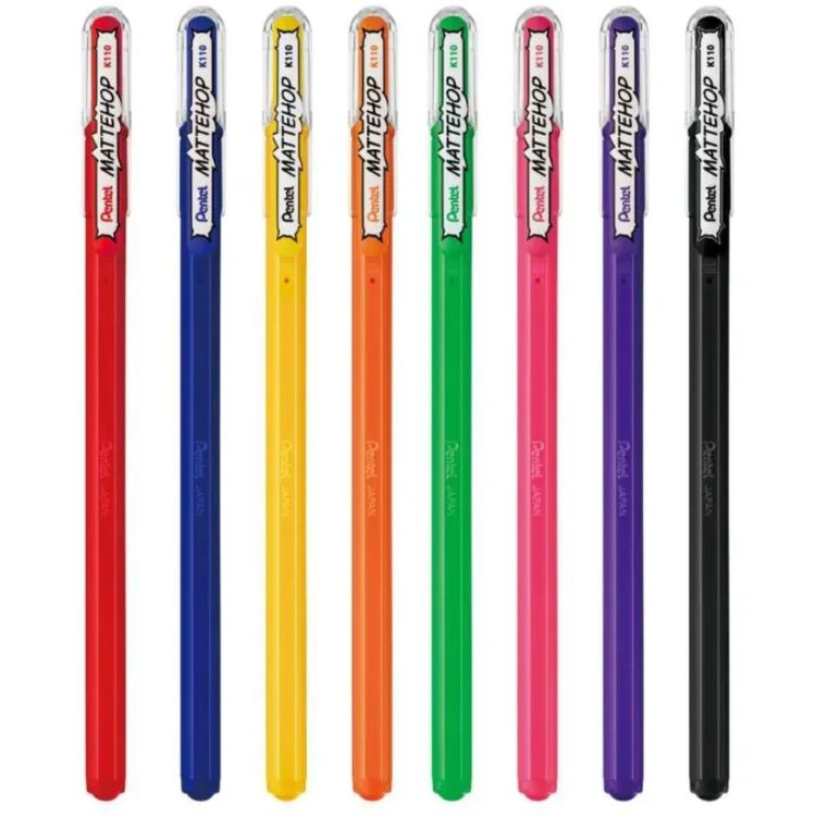 Caneta Gel Roller Mattehop 1,0Mm Amarelo