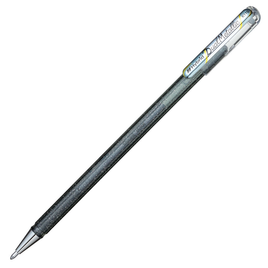 Caneta Hybrid Dual Metallic Prateada