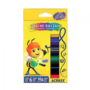 Guache Bastao Neon 6 Cores Sem Cor (1/4)