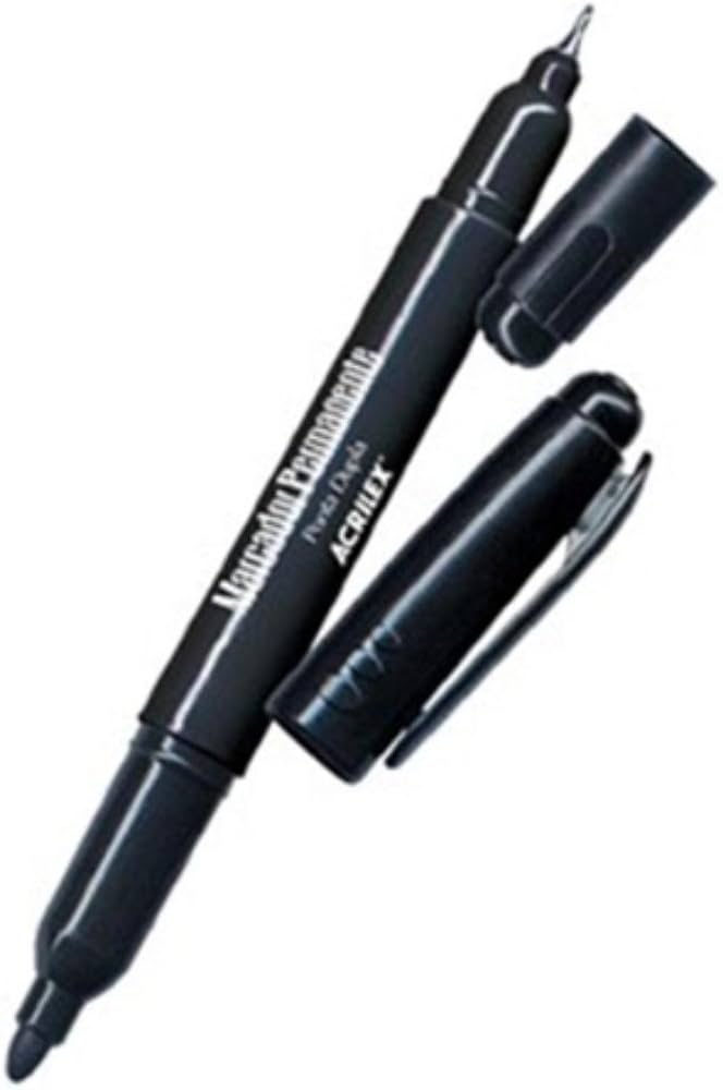 Marcador Permanente P.Dupla Preto 