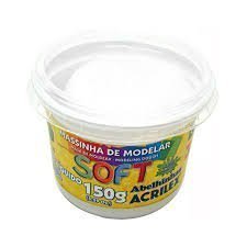 Massa De Modelar Soft 150G Branco Neve 