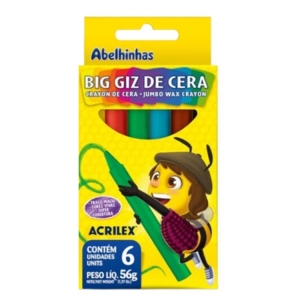Big Giz De Cera - 6 Cores Sem Cor 