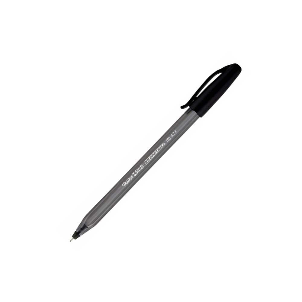 Caneta Papermate Km 100 0.7 Fina Preta