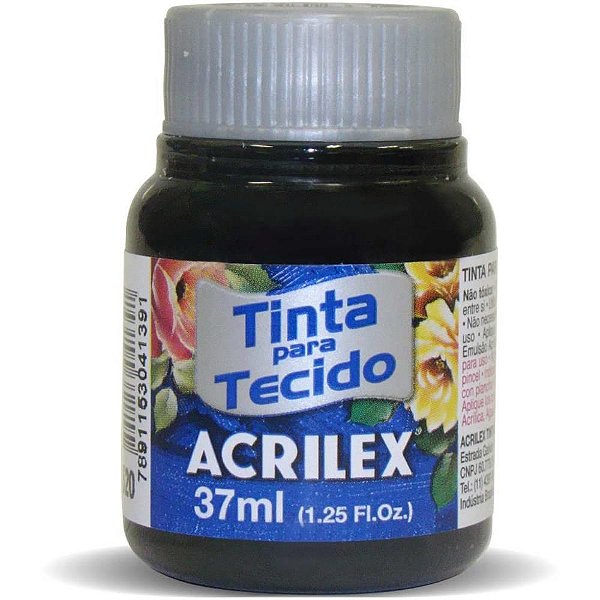 Tinta Tecido Fosca/37Ml Preto 