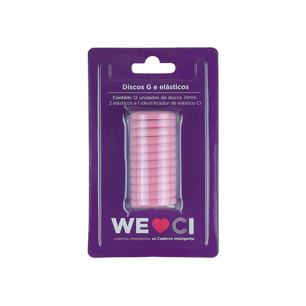 Discos + Elastico Rosa Sertao - M