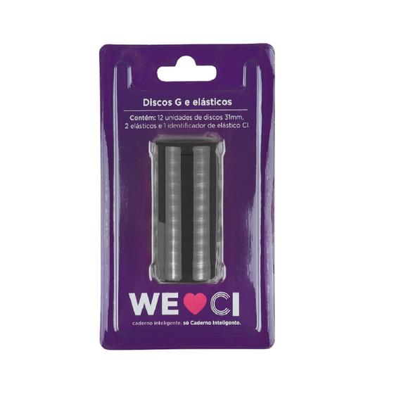 Discos + Elastico Preto - G (31Mm)