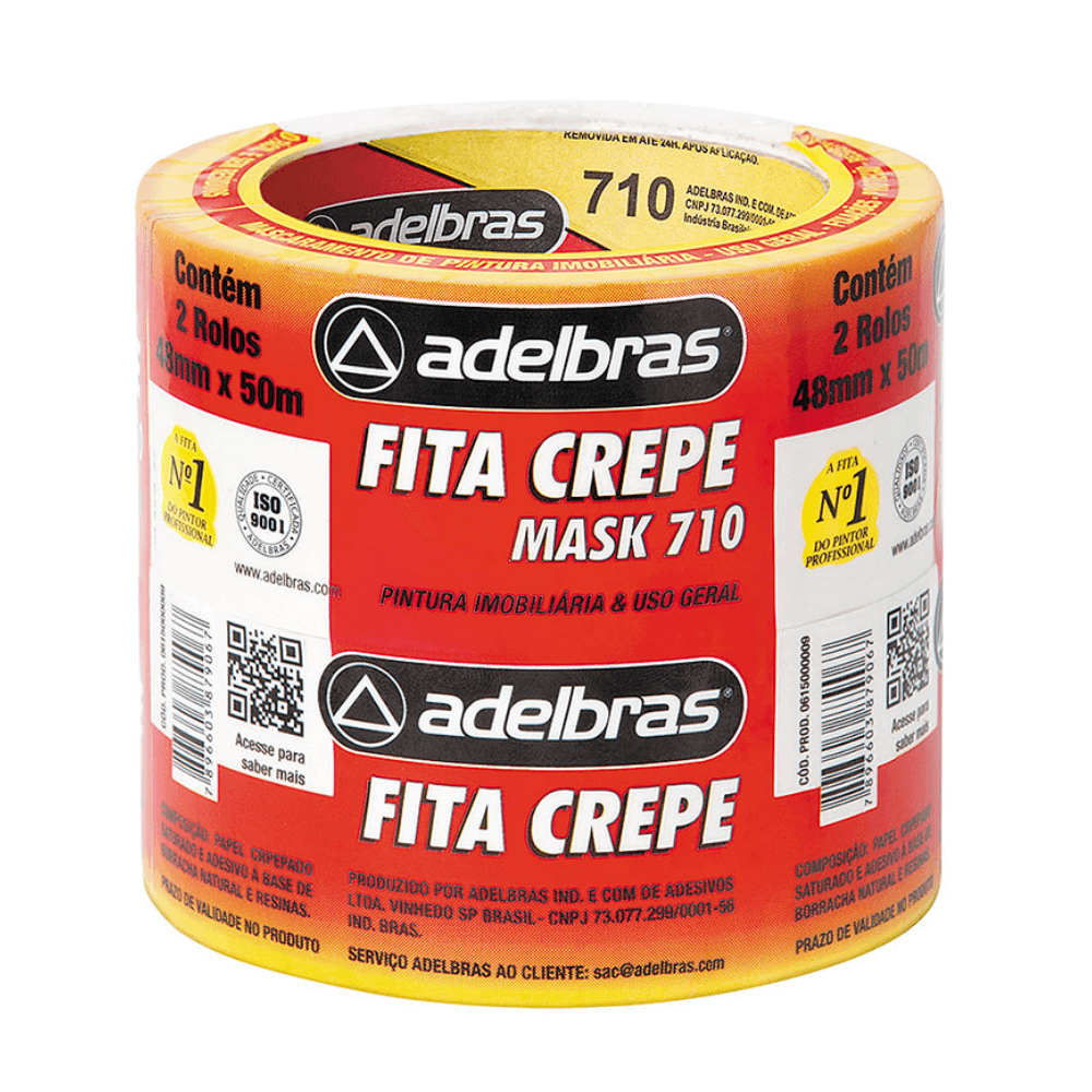 Fita Adesiva 48X50 Crepe Adelbras R.0615000009