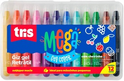 [7897476686936] Giz Retratil Mega Gel Color 12 Cores