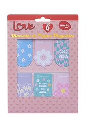 [31980] Marcador De Pagina Magnetico Love Daisy