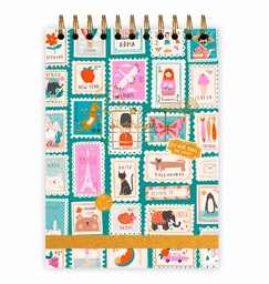 [24DA596-34] Sketchbook A5 - Stamps Azul