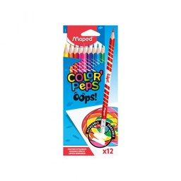[832812] Lapis De Cor Colorpeps Oops Apagavel 12 Cores