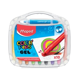 [836310] Giz Gel Colorpeps Aquarelavel Maleta 10 Cores