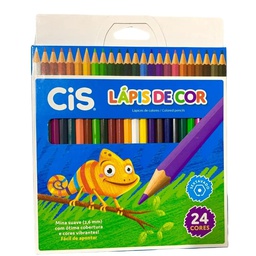 [44.8000] Lapis De Cor Cis Plastic 24 Cores
