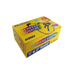[020200000] Tempera Guache/15Ml 6 Cores Sem Cor 