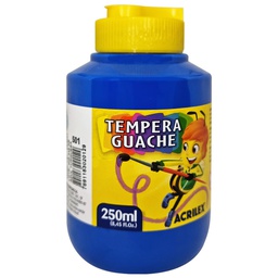 [020250501] Tempera Guache 250 Ml Azul Turquesa 
