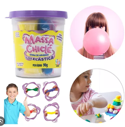 [076150000] Massa Chicle 6X90G Sort Sem Cor 