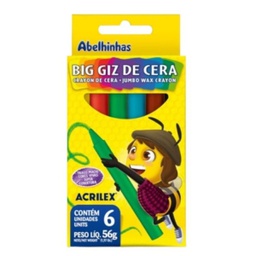 [091060000] Big Giz De Cera - 6 Cores Sem Cor 