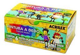 [113150000] Pintura A Dedo Conj/6 15Ml Sem Cor 