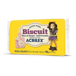 [074900505] Massa Para Biscuit 90G Amarelo Ouro 