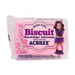[074900537] Massa Para Biscuit 90G Rosa 