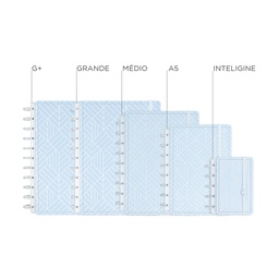 [CIMD3246] Caderno Ice Blue - Medio