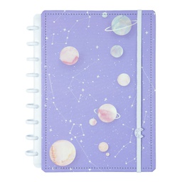 [CIMD3143] Caderno Purple Galaxy By Gocase - Medio