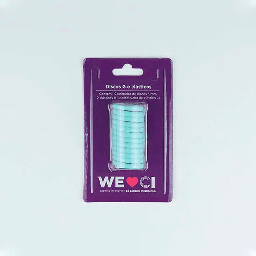 [CI312023] Discos + Elastico Azul Perolado - G (31Mm)