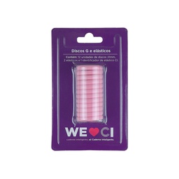 [CI231035] Discos + Elastico Rosa Sertao - M
