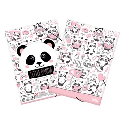 [0272.01.0030] Pasta Aba Elastico A4 Panda Rosa
