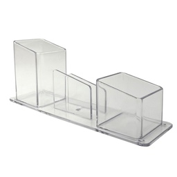 [3034.H.0012] Porta Lapis, Clips E Lembrete Cristal