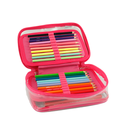 [2230] Box 100 Pens Cristal Rosa Pink