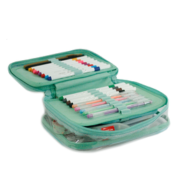 [3027] Box 100 Pens Cristal Verde Bebe