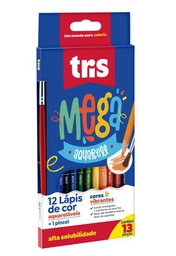 [614984] Lapis Cor Tris Mega Aquarell Cjto 12Cor
