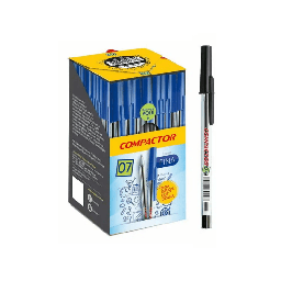 [2528] Caneta Compactor 07.. Preto R.11004