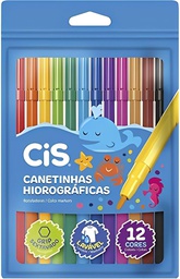 [7909438030074] Canetinhas Hidrograficas Cis 12 Cores