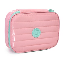 [195620] Estojo Box Organizador Puffer  Compart - Verde Pastel