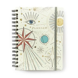 [7899866822771] Planner Permanente Wire-O Astral Semanal Notas A5 Espaço Tempo Branco